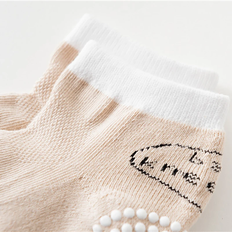 Детские Нескользящие носки для ползания Наколенники малышей Теплые наколенники