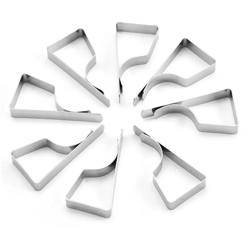 

8 Pcs Steel Tablecloth Tables Cover Clips Holder Cloth Clamps Outdoor Camping Party Table Cover Clip Home Supplies