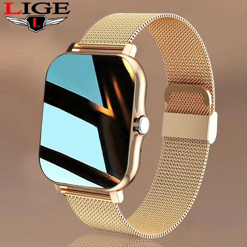 

Смарт-часы LIGE 1,69 дюйма с поддержкой Bluetooth и Пульсометром