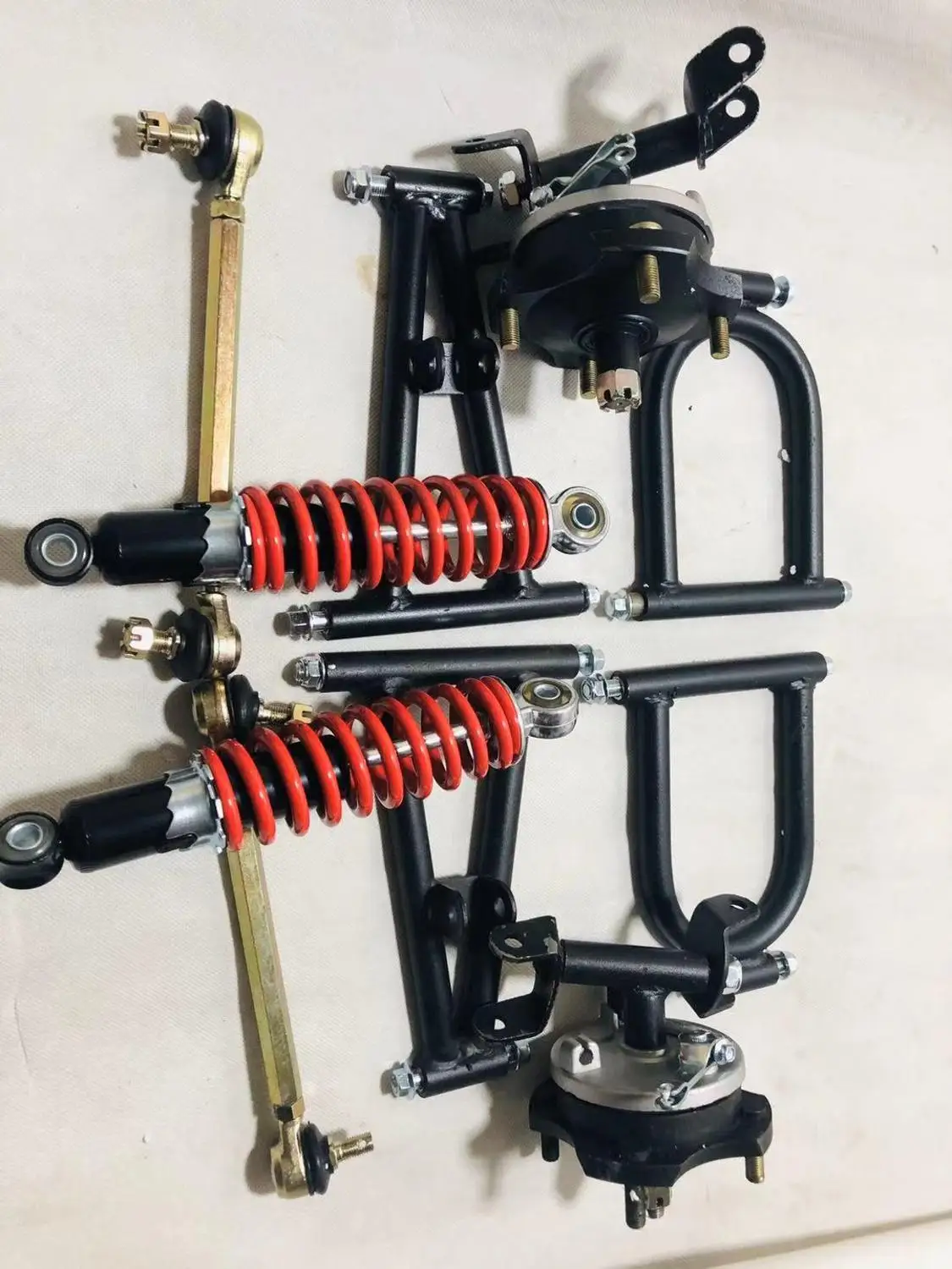 ATV GO KART картинг DIY амортизаторы передней подвески мотоцикла барабанные тормоза маятники с фланцем кулака