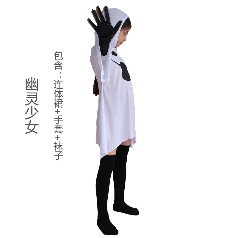 

Halloween Costume Demon Ghost Cosplay Costumes Children Kids Carnival Masquerade Dress Robes For 3-14y