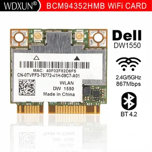 Новая AzureWave Broadcom BCM94352HMB BCM94352 802,11ac 867 Мбитс Wi-Fi половинная мини PCI-E DW1550 беспроводная карта с Bluetooth