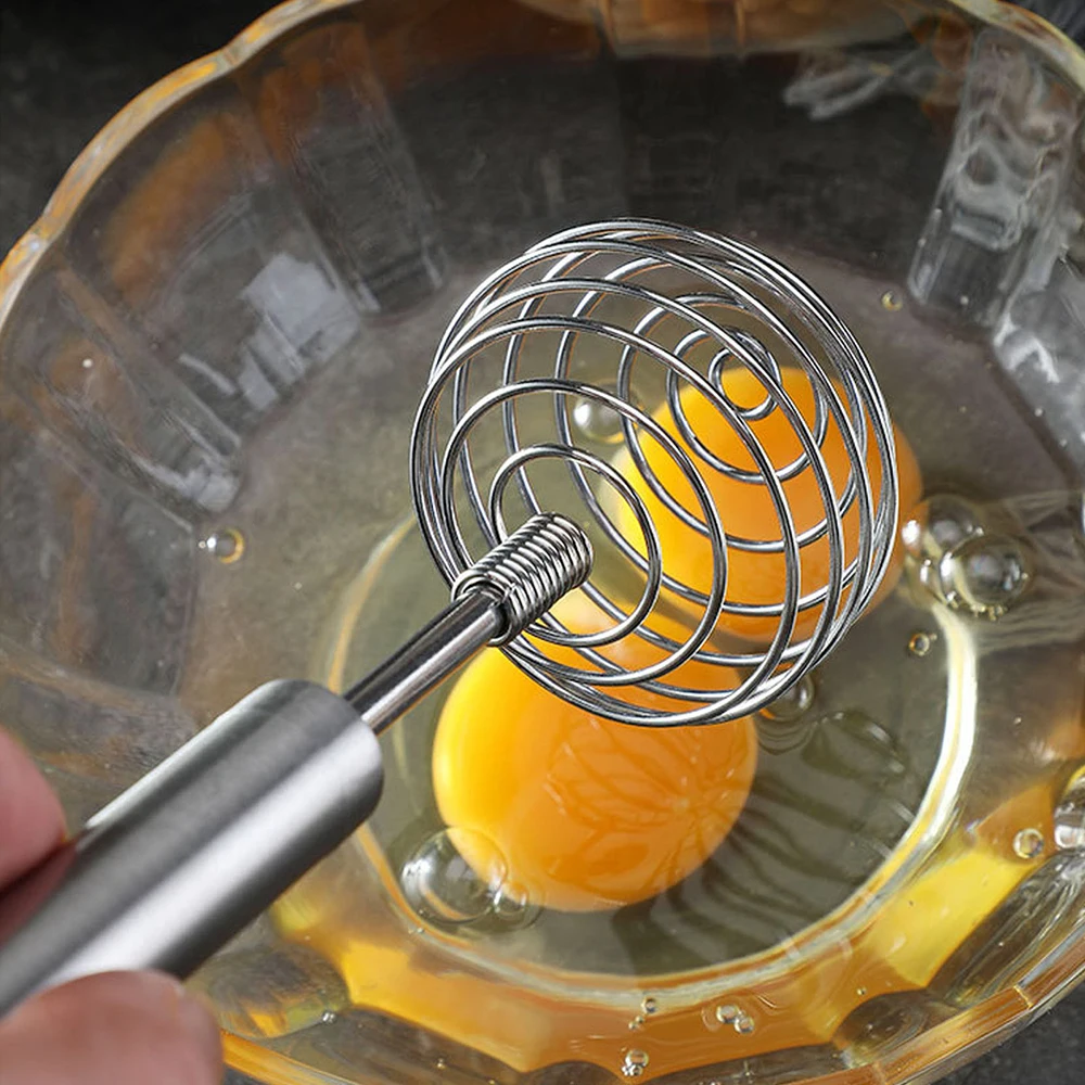 Multi-role Egg Whisk Potato Masher 24*6cm Stainless Steel Spiral Shape Manual Whisk Frother Blender Egg Beater Stirrer 2