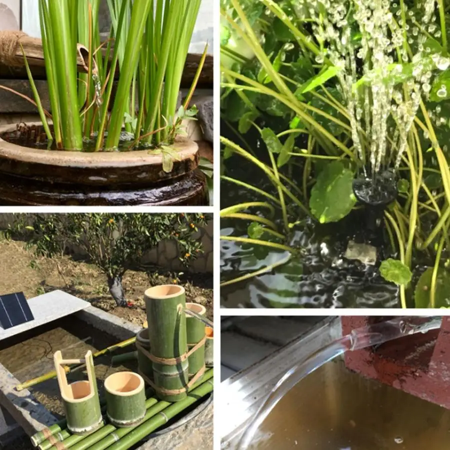 4W Solar Fountain Powered Panel Submersible Water Pump Pond Pool Kit | Дом и сад