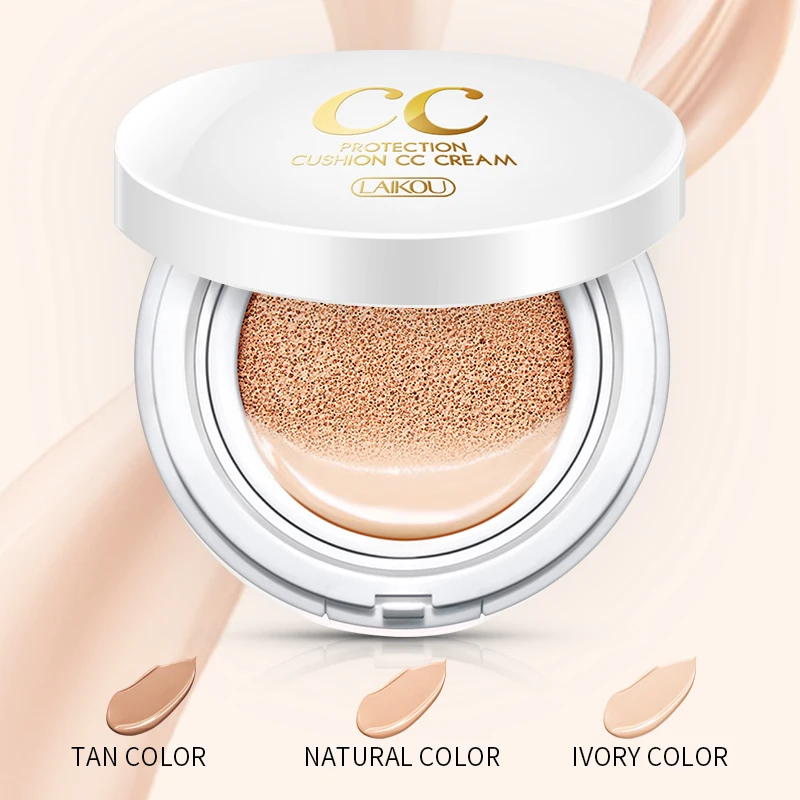 Cushion Isolation CC Cream Brighten skin colour Cosmetic Moisturizer Make Up Oil Control Hyaluronic Acid Whitening BB Makeup