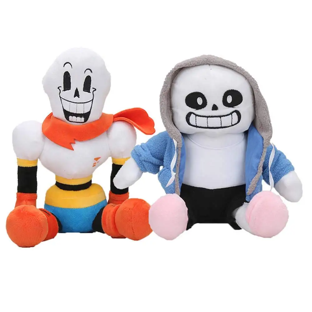 2 4 шт. новые плюшевые игрушки из мультфильма Frisk Sans Papyrus Asriel Toriel мягкие куклы милые