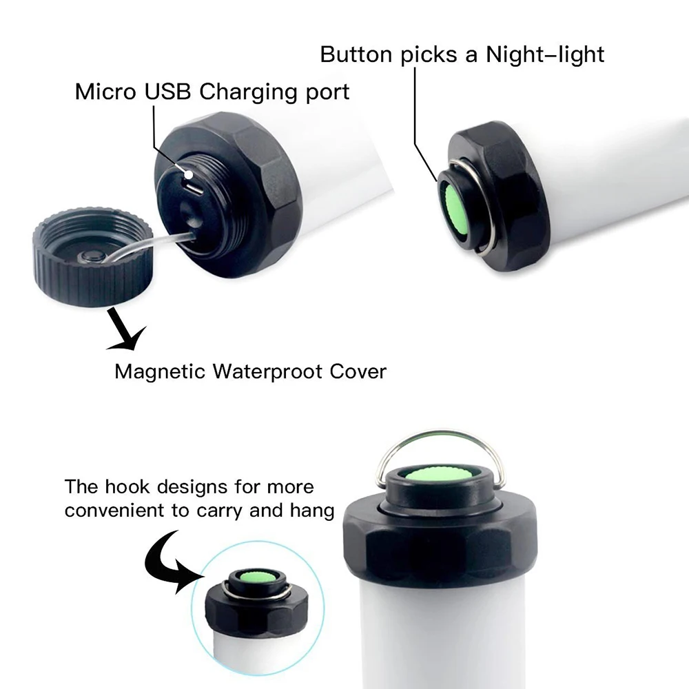 

USB Rechargeable Waterproof Camping Light Mosquito Repellent LED Tent Light Mosquito Bulb Bivvy Lamp Cooler Light