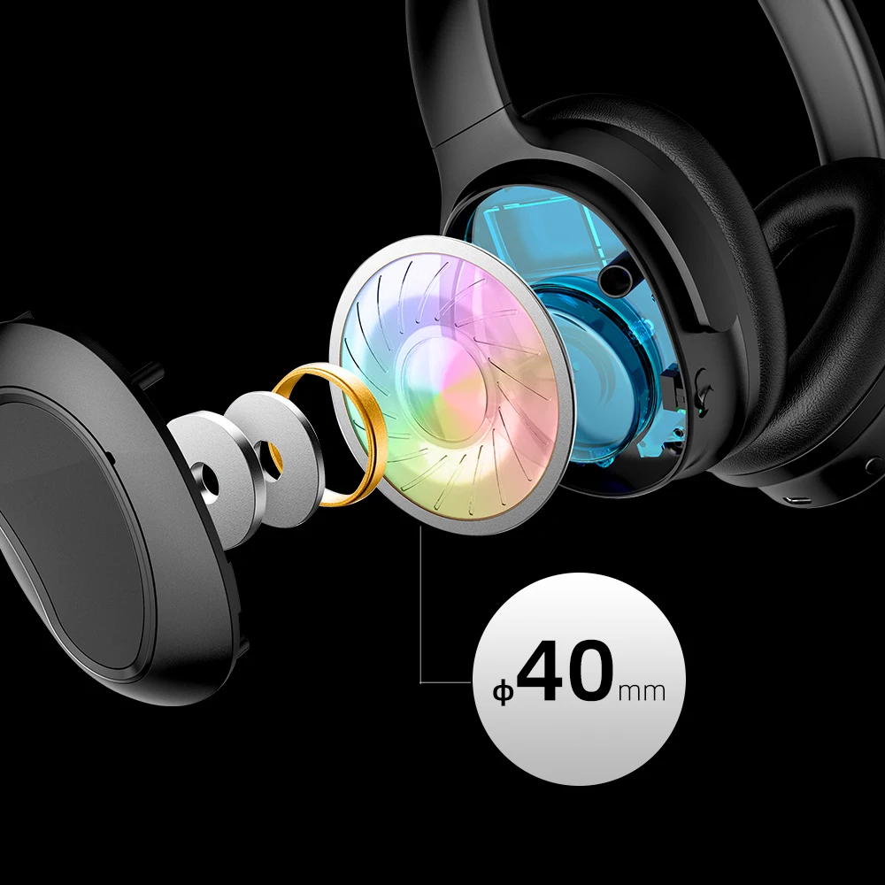 

TRULYPLUS Consumer Electronics Dynamic Stereo DJ Wireless BT Headphone Noise Reduction Hifi Headset with Microphone