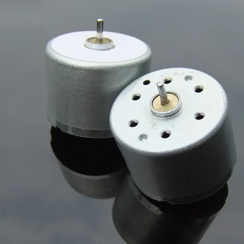 Микро мини электрический двигатель 310 DC 6V-12V 9V 3000 об/мин 24 мм круглый слайд вал