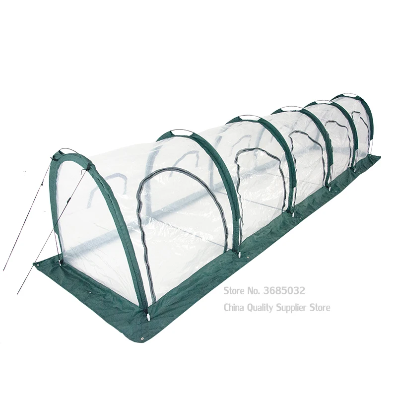 

PE Foldable Greenhouse Tunnel Garden Cold Insulation Cover Plant Tent Waterproof Portable Plants Flower House 5*1*1 Meter