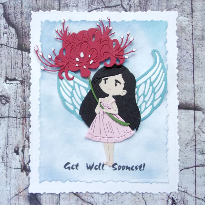 Большие Вырубные штампы с рваными краями прямоугольный трафарет для