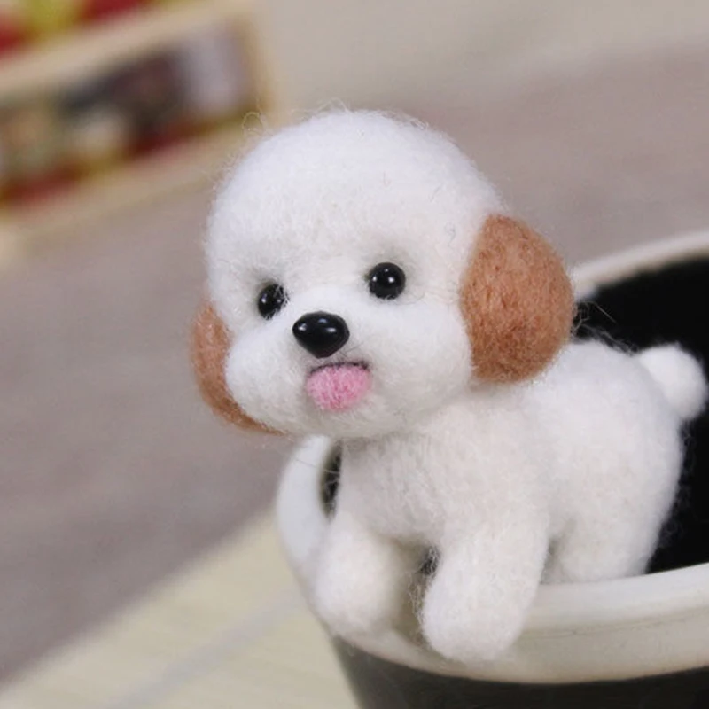 Шерстяное войлочное ремесло сделай сам модная индивидуальная собака