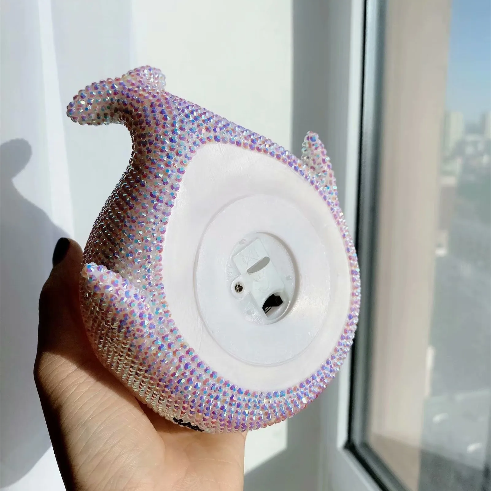 Сверкающий ночник в виде дельфина мультяшный светодиодный светильник для