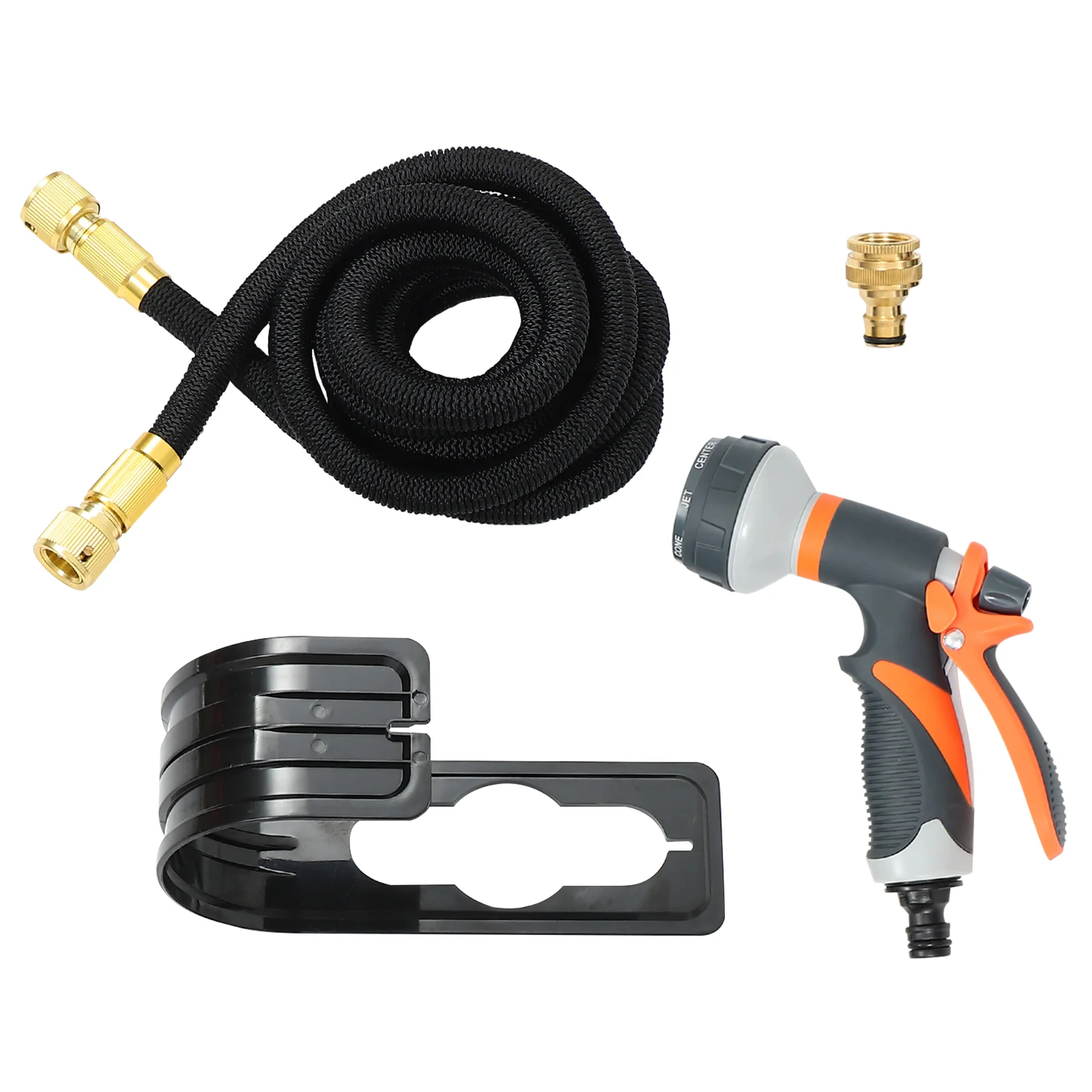

1 Set Planting Hose Washing Hose Telescopic Watering Tube with Spray Nozzle