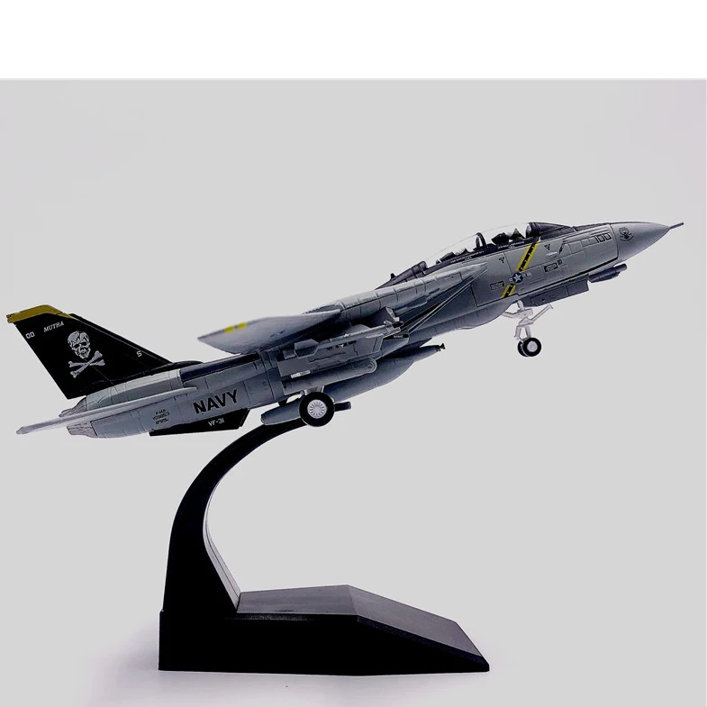 1/100 военная модель игрушки F14 Tomcat F-14A/B AJ200 VF-84 истребитель литой металлический самолет модель самолета для коллекционирования