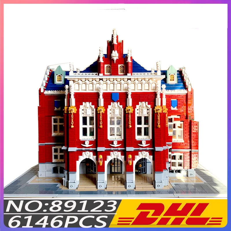 

Hot 6355pcs Creator Expert Ideas Street View The University 89123 Moc Modular Bricks Building Blocks House Model Toys Bookshop
