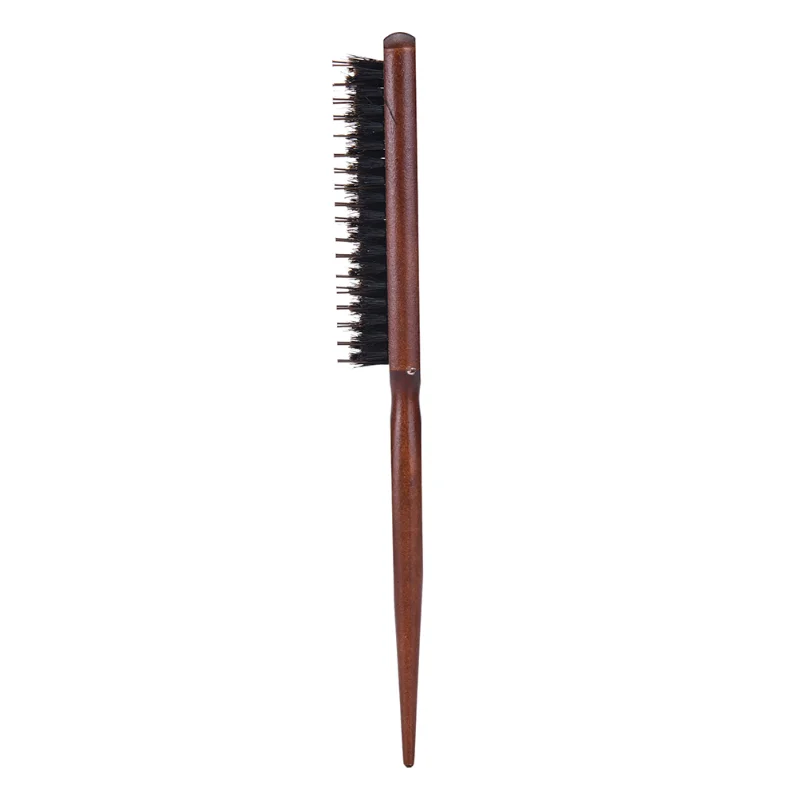 

High Quality Wood Handle Natural Boar Bristle Hair Brush Fluffy Comb Hairdressing Barber Hair Styling Tools Afro Comb