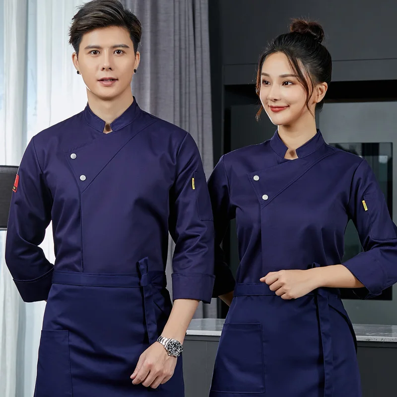 Новое поступление 2021 ресторанная униформа куртка шеф-повара с французской