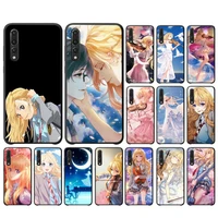 maiyaca japan anime your lie in april phone case for huawei p30 40 20 10 8 9 lite pro plus psmart2019