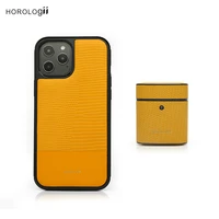 horologii personalized yellow lizard pattern leather for iphone case 12 13 pro max 11 dropship