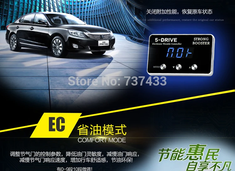 Контроллер ответа на педали светодиодный цифровой мощный усилитель для ROEWE 550/750