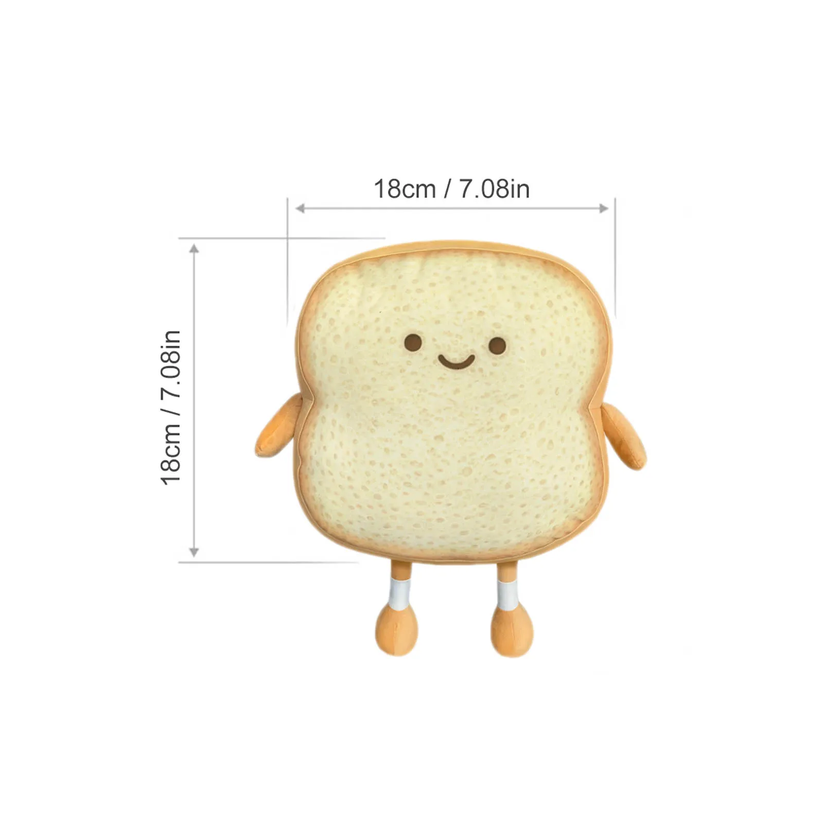 Funny Emotion Bread Plush Toy Food Simulation Sliced Pillow Shoulder Bag Kids Doll Toys | Игрушки и хобби