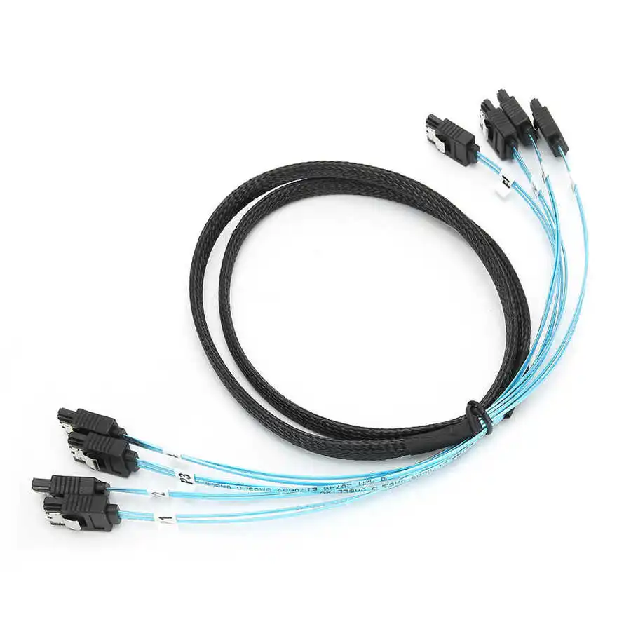 Внутренний мини кабель синий H0101 4 SATA к оборудованию SSD накопитель сервера 1
