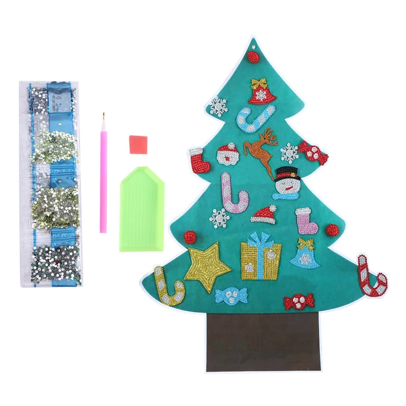 

Christmas 5D Diamond Painting Stickers DIY Christmas Tree Sticker For Kid Aldult Home School Holiday Decoration