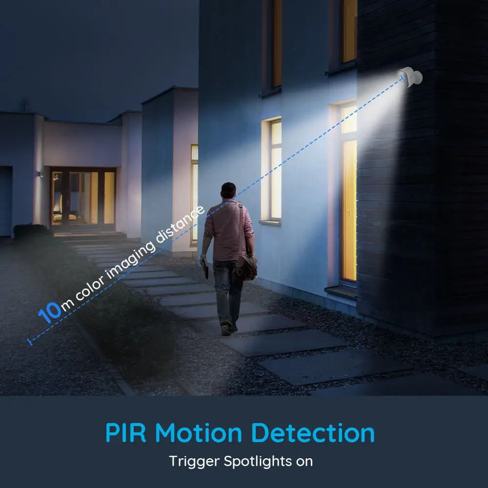 Reolink Argus 3 4MP IP WiFi Security Camera Outdoor Battery Power Human&ampCar Detection Color Night PIR 2-way Audio Surveil |