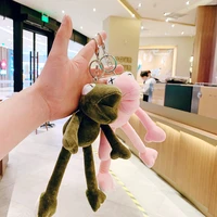 21cm cute frong plush animal ornament cartoon bag buckle ornaments soft stuffed animals decoration for home children gifts