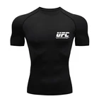 Футболка для бега, мужские компрессионные колготки, топ для фитнеса, Рашгард Для MMA, футболка Herren, тренажерный зал, фитнес, беговые джоггеры, боксерские виды спорта, обученные