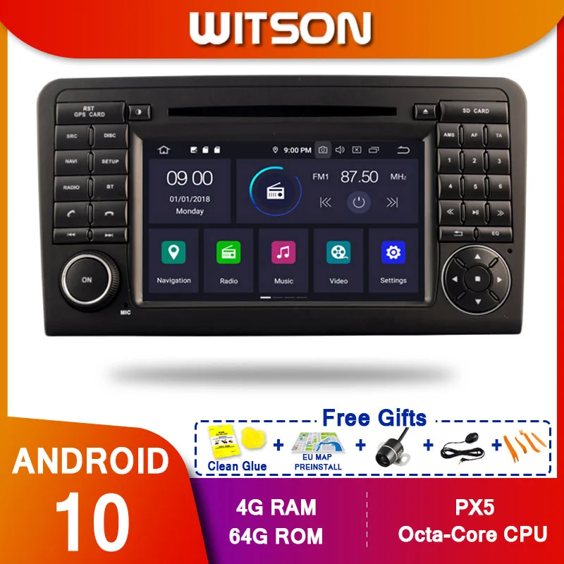 WITSON! Автомобильный DVD-проигрыватель с восьмиядерным процессором Android10 PX5 для