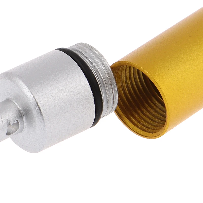 

1Pc Waterproof Aluminum Pill Box Medicine Case Container Bottle Holder Keychain Carabiner Outdoor Pill Case Pillbox Portable