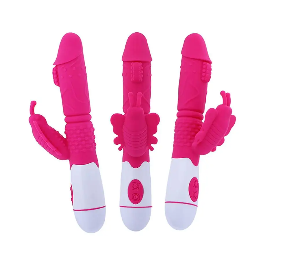 Вибратор Водонепроницаемая секс игрушка двойной стержень мастурбация G Spot