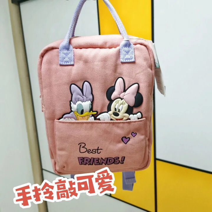 21*20*10 cm Disney baby girls Minnie cartoon 3 D princess Backpacks  boys Mickey handbag shoulder bag gift