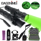 Светильник тничий фонарь XML T6L2, светодиодный тактический светильник онарь, 1 режим, зеленыйкрасныйбелый свет 18650, фонарь для кемпинга на открытом воздухе + аккумуляторзарядное устройство