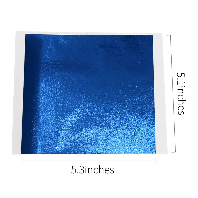 Двухсторонняя синяя имитация золотой фольги тайваньский лист для настенной