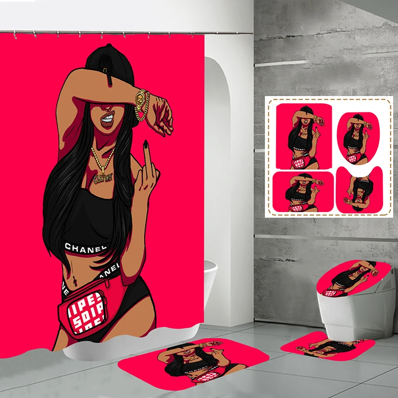 Американская африканская Женская водонепроницаемая душевая кабина для ванной