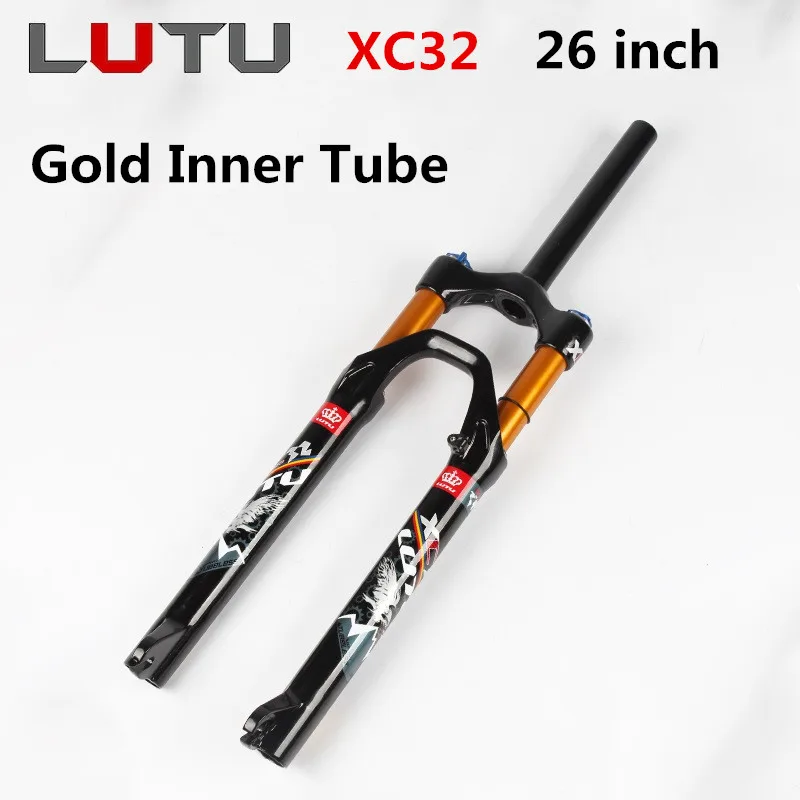 LUTU XC32 MTB велосипедная газовая вилка 26/27.5/29 дюймов Магниевый сплав 28 6 мм Дисковая