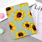 Чехол Sunflower для Air 4, Чехол для iPad Pro 2020, силиконовый чехол 10,5 с держателем для карандашей, 10,2 дюйма, 8 поколения, 7 для 12,9 Pro 2018 Mini