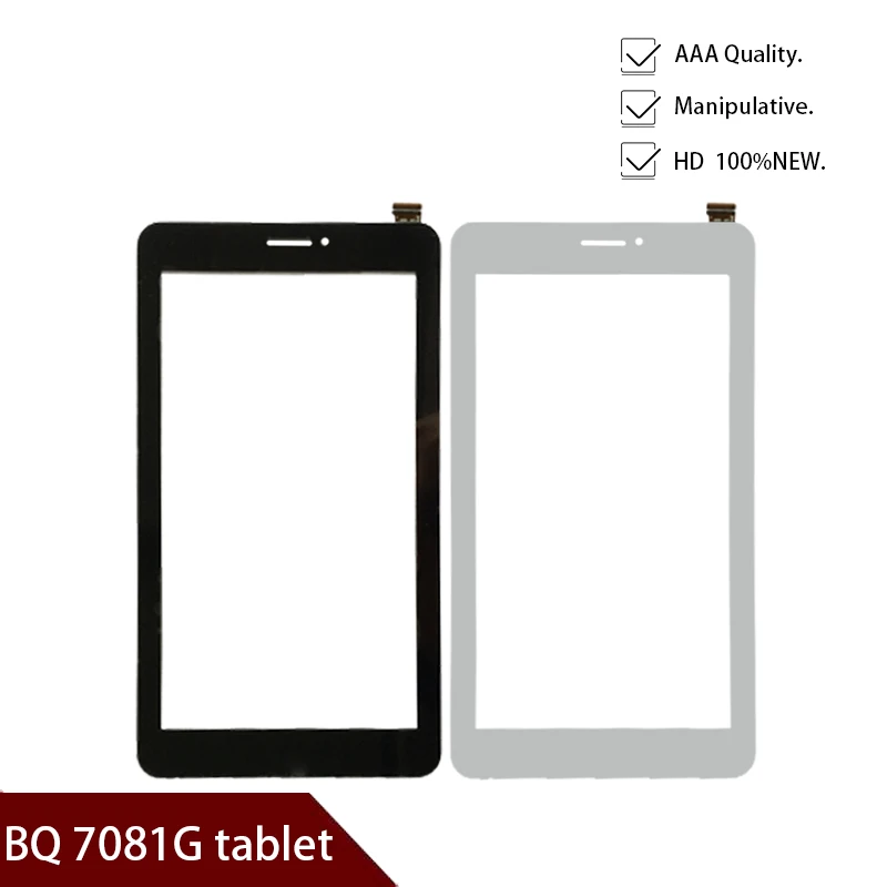 

Белый 7 дюймов сенсорный экран, 100% новый для BQ-7081G Шарм BQ 7081G сенсорная панель, Tablet PC Сенсорная панель дигитайзер Бесплатная доставка