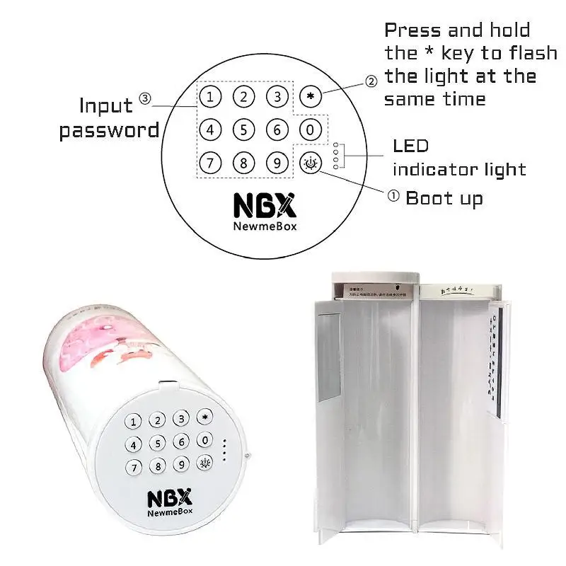 Новый Вибратор с замком паролем красный многофункциональный большой емкости