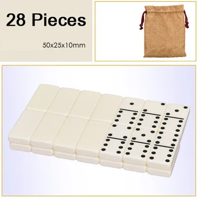 28 Pcs-5 Высокое качество Акриловые игры домино Pai Gow 28 шт. двойные 6 домино настольные игры цвета домино Jogos De Tabuleiro подарок 48*24*7,5 мм - Цвет: 28 Pcs-5