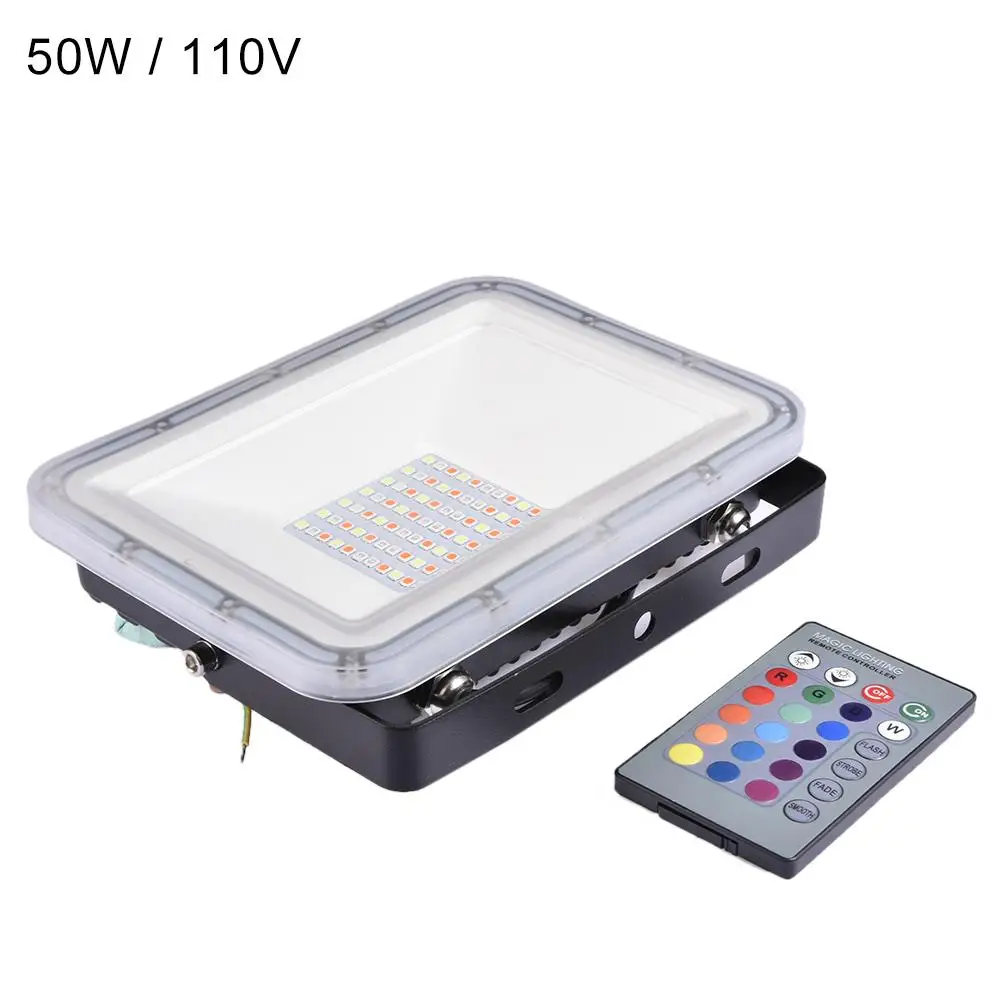 50W 110V 30 Вт 50 Вт 100 Вт 110 В 220 В RGB Светодиодный прожектор COB наружный прожектор IP65 светодиодный Наружный свет - Цвет: 50W 110V