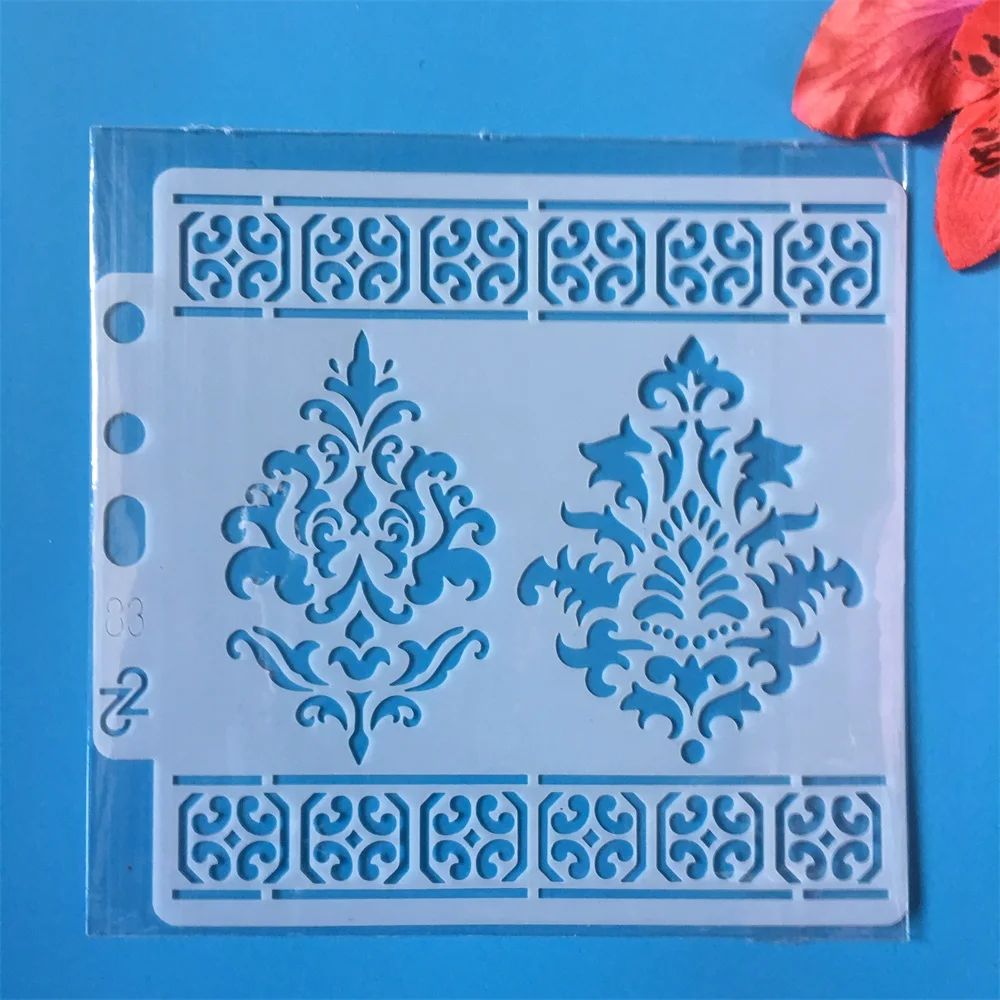 

5*5.1" Frame Edge Flower DIY Layering Stencils Painting Scrapbook Coloring Embossing Album Decorative Card Template