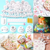 68pcsset fondant cake decorating molds cookie cutters mould butterfly heart flower shape biscuit embossing baking tools
