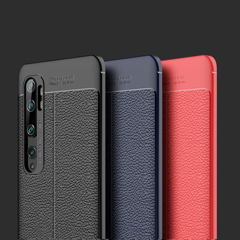 KEYSION противоударный чехол для Xiaomi Mi Note 10 Pro мягкий силиконовый Ltchi с узором