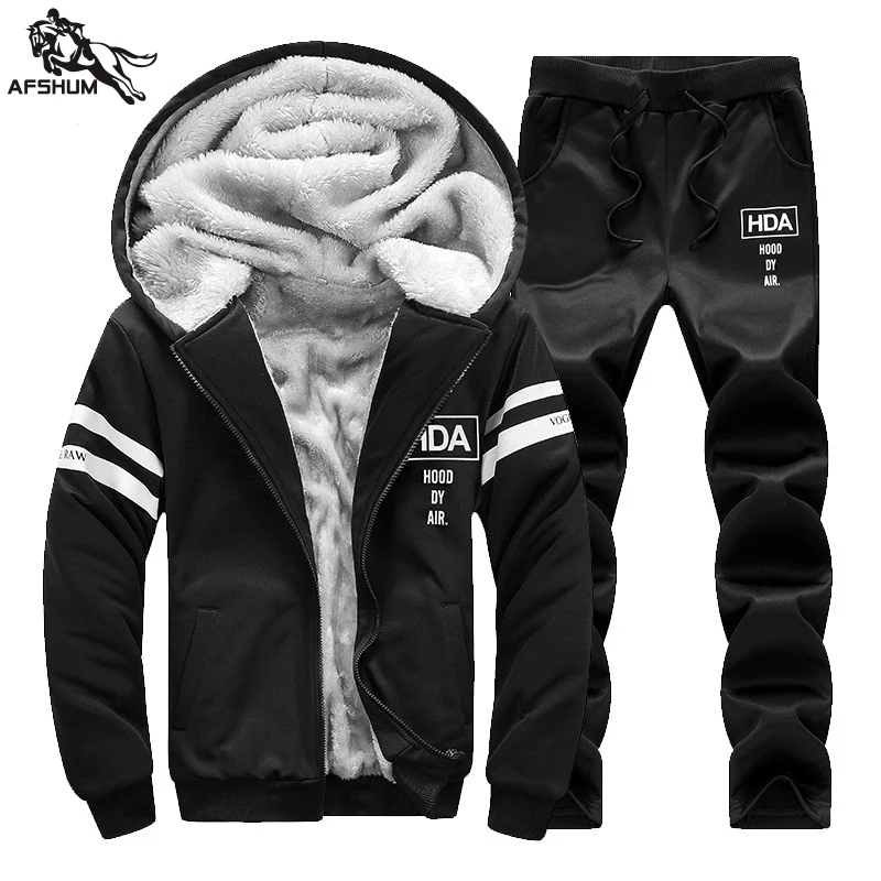 Утолщенная Мужская спортивная одежда ropa кардиган флисовая Кепка куртка+ штаны толстовка мужская Толстовка спортивный костюм sudadera Бодибилдинг bluzy