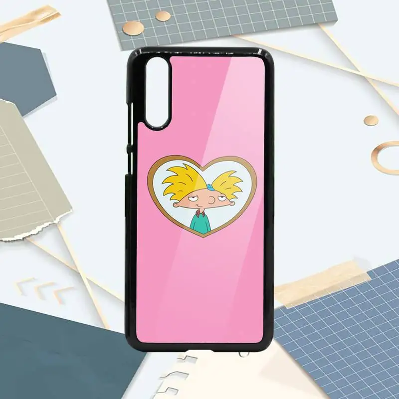 

Hey Arnold American cartoon Phone Case PC For Samsung galaxy S note 8 9 20 10 e lite2019 plus pro ultra