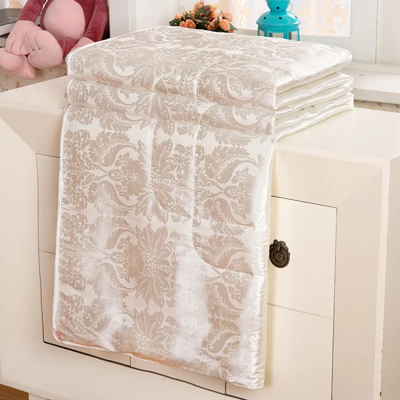 Летнее одеяло 100% из шелка тутового шелкопряда пододеяльник с хлопковым